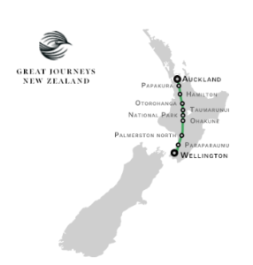 New Zealand route map (North Island)