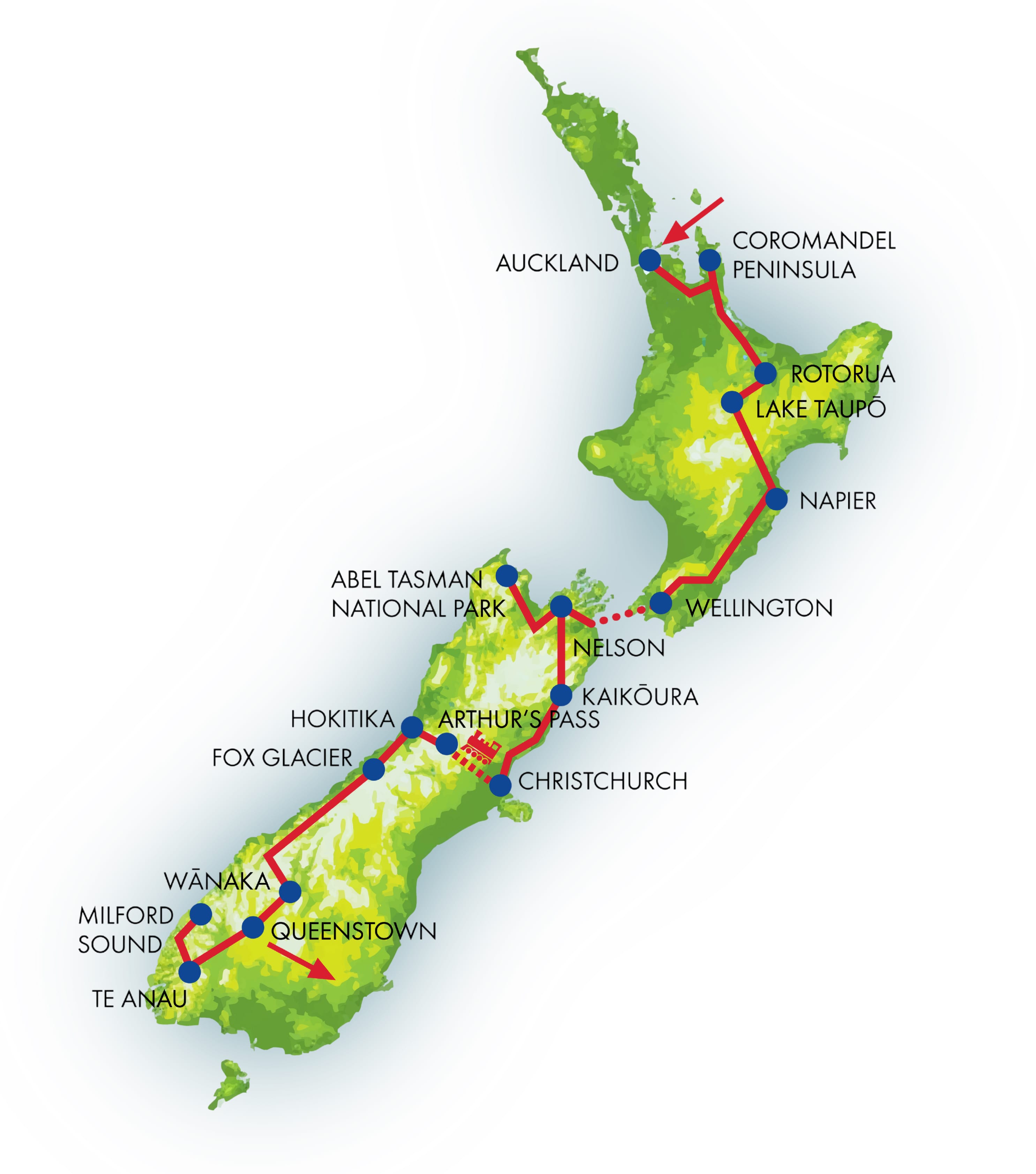 Rimu Tour Map